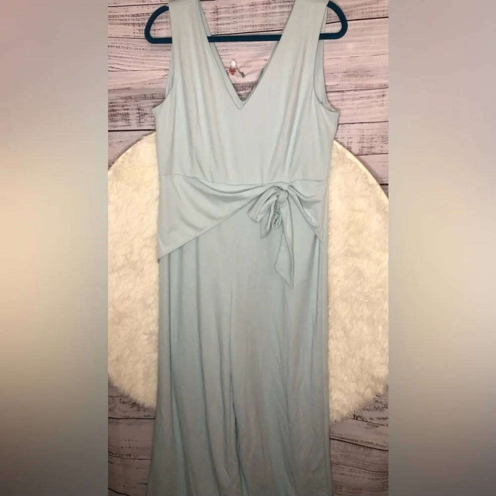 VENUS Light Powder Blue Aqua Sleeveless Jumpsuit sizes Large and XL NWOT